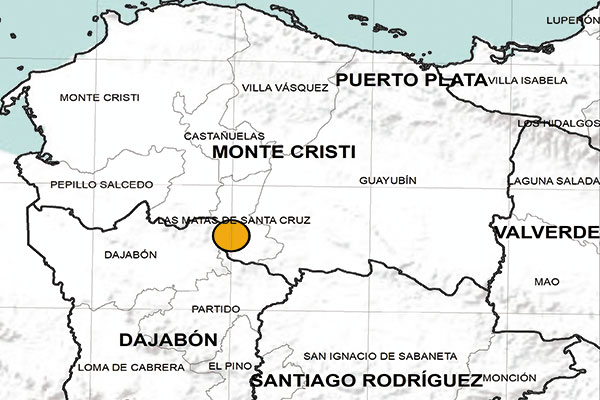 Sismo 3.7 localizado en la Provincia de Monte Cristi