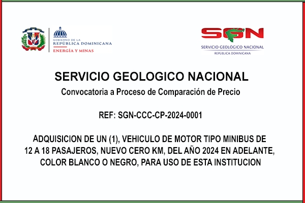 Convocatoria a Proceso de Comparación de Precio REF: SGN-CCC-CP-2024-0001