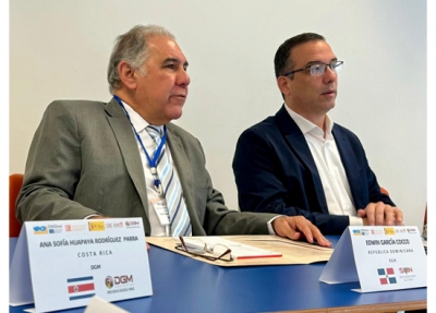 Presidente de la Asociación de los Servicios Geológicos y Mineros de Iberoamérica (ASGMI), dejo inaugurado el taller “Geología del Mar Caribe”, en San José Costa Rica.